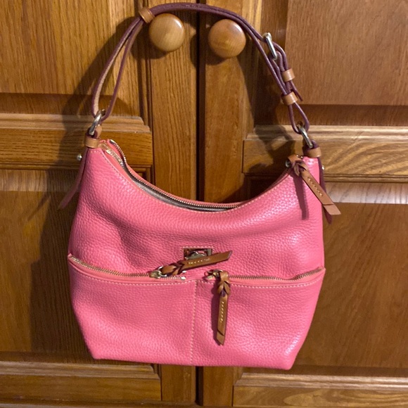 Dooney & Bourke Bags Dooney And Bourke Small Shoulder Sac With Zippers Good Condition Poshmark